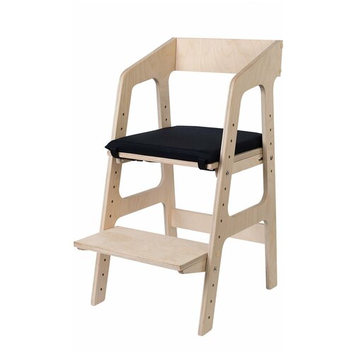 Комплект: растущий стул ALPIKA-BRAND ECO materials Egoza и подушка черная