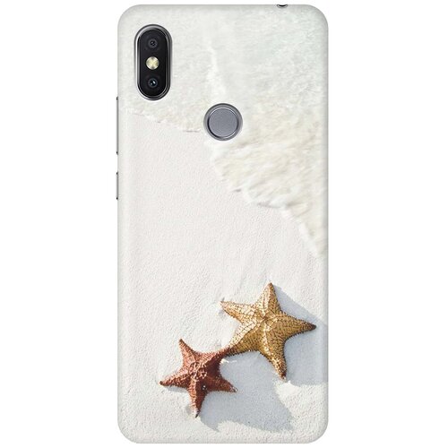 фото Gosso ультратонкий силиконовый чехол-накладка для xiaomi redmi s2 с принтом "две морские звезды"