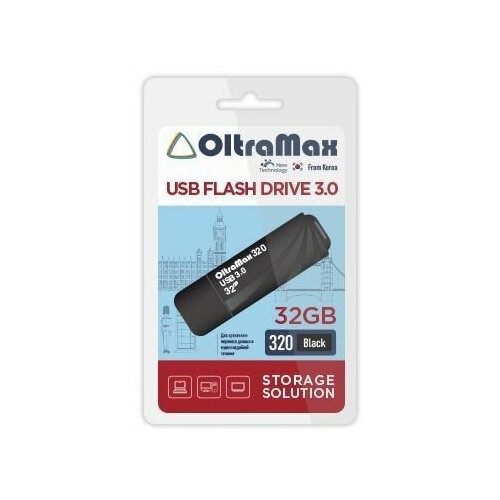 Модуль памяти Oltramax OM-32GB-320-Black USB 3.0