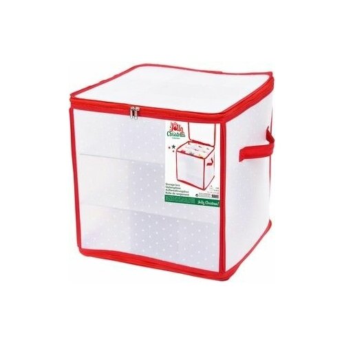 Коробка комфорт для хранения ёлочных шаров и игрушек до 10 см, на 27 штук, прозрачная, 31х31х31 см, Koopman Internationa