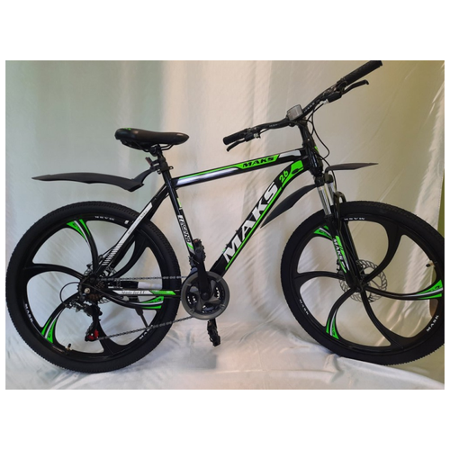 фото Велосипед 26" maks legend md pro (литые диски) (alu рама) (21-ск.) (рама 20) зеленый