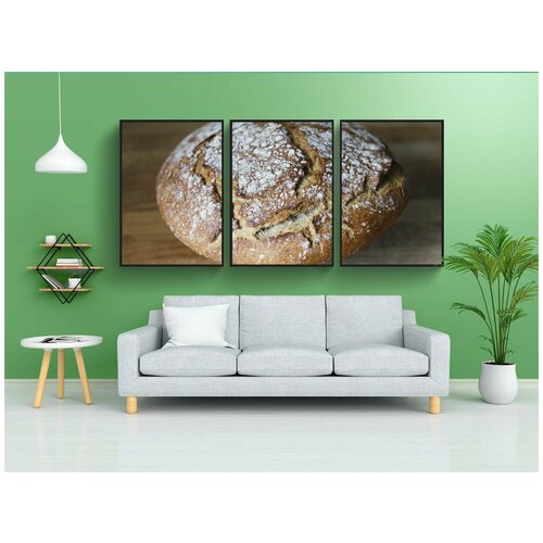 фото Набор модулных постеров для интерьера "пшеничной муки, рожь, хлеб" 60x90 см. в тубусе, без рамки lotsprints