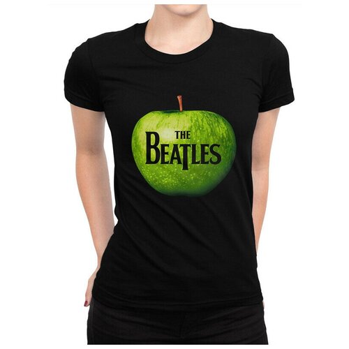 Футболка Design Heroes The Beatles Женская Черная 3XL