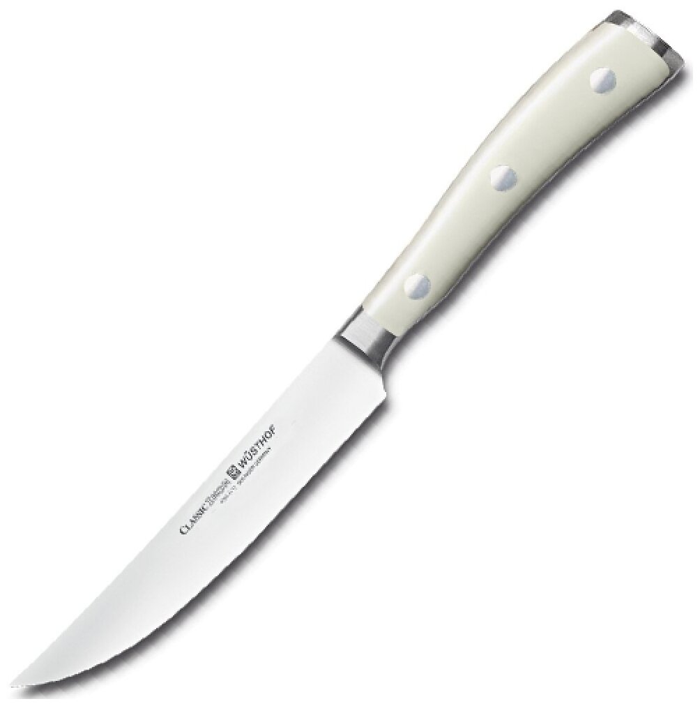 Нож кухонный стейковый 12 см WUSTHOF Ikon Cream White (Золинген) арт. 4096-0 WUS