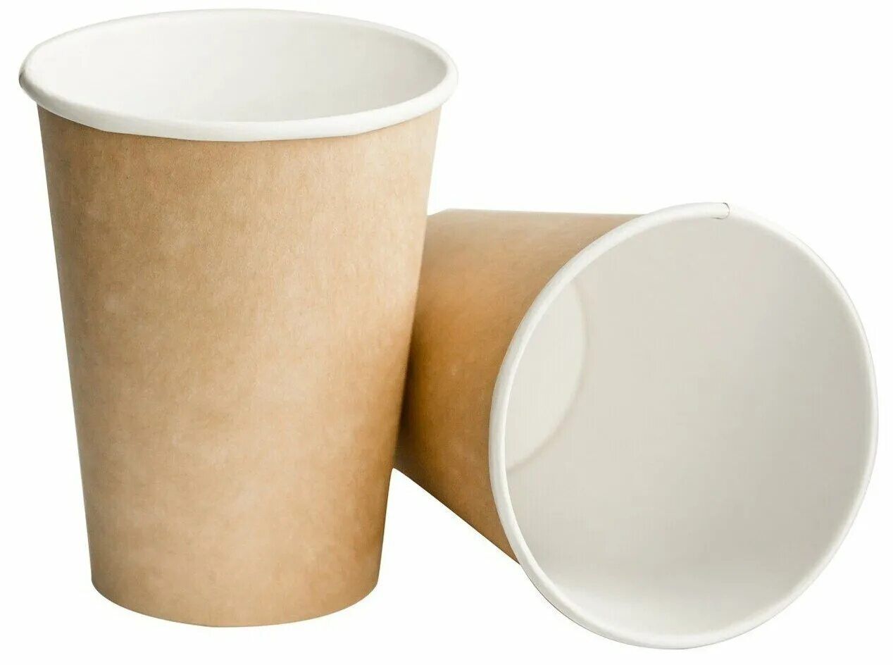 Стаканы одноразовые бумажные 250 мл, для кофе и чая, 50 шт, лавандовый