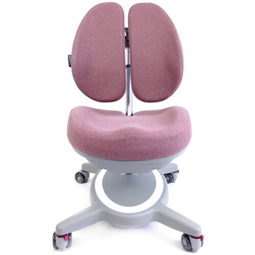 Растущее кресло с двойной спинкой SingBee Coobee CB-132, под рост 120-170 см., с регулировкой глубины, цвет Розовый
