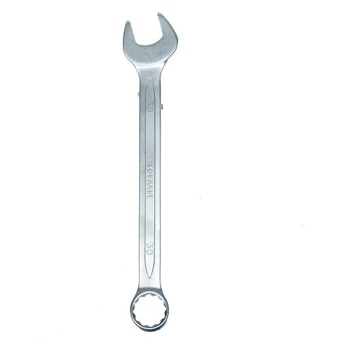 Ключ комбинированный кобальт 30 мм Cr-V(1 шт.) подвес (30мм, Cr-V, подвес) ключ комбинированный кобальт 6 мм cr v 1 шт подвес