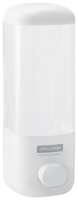 Диспенсер для жидкого мыла OfficeClean Professional, наливной, ABS-пластик, механический, белый, 0,5л