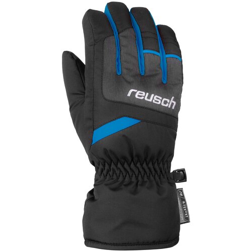 фото Перчатки горнолыжные reusch 2020-21 bennet r-tex® xt black/black melange/brilliant blue (inch (дюйм):3)