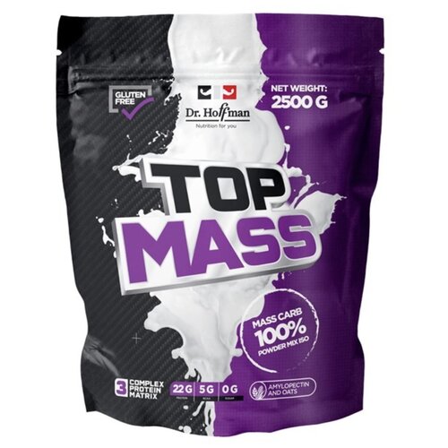 Гейнер Dr. Hoffman Top Mass, 2500 г, ваниль гейнер dr hoffman top mass 2500 г ваниль