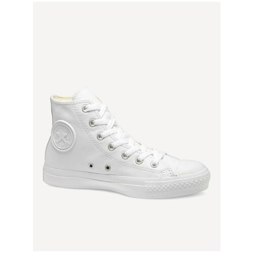 Кожаные кеды Converse (конверс) Chuck Taylor All Star 1T406 белые (41)