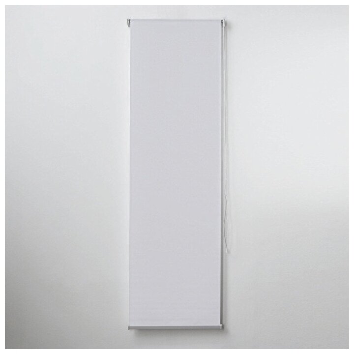 Штора рулонная «Механика», 60*180 см (с учётом креплений 3,5 см), цвет белый