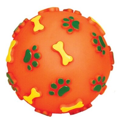 Игрушка для собак Triol мяч с лапками и косточками - фото №1