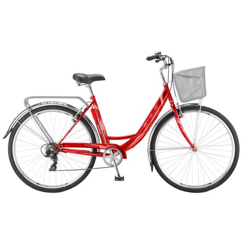 Городской велосипед STELS Navigator 395 28 Z010 (2018) красный 20 (требует финальной сборки) городской велосипед stels navigator 300 lady 28 z010 2018 с корзиной серебристый 20 требует финальной сборки