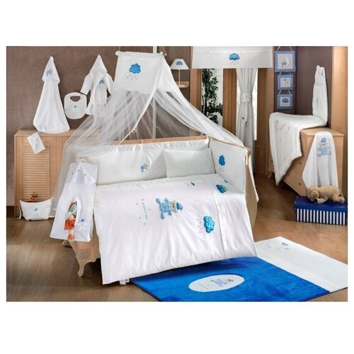 КПБ 3 предметов серии Teddy Boo (Blue) kidboo комплект teddy boo 6 предметов розовый