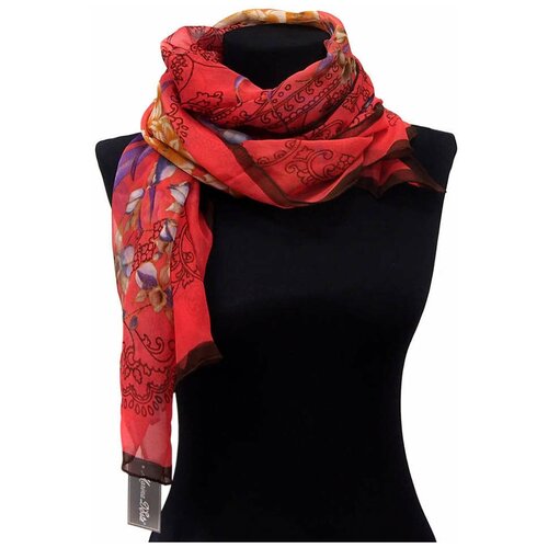 Легкий женский шарфик с цветочной композицией Marina Deste 812451
