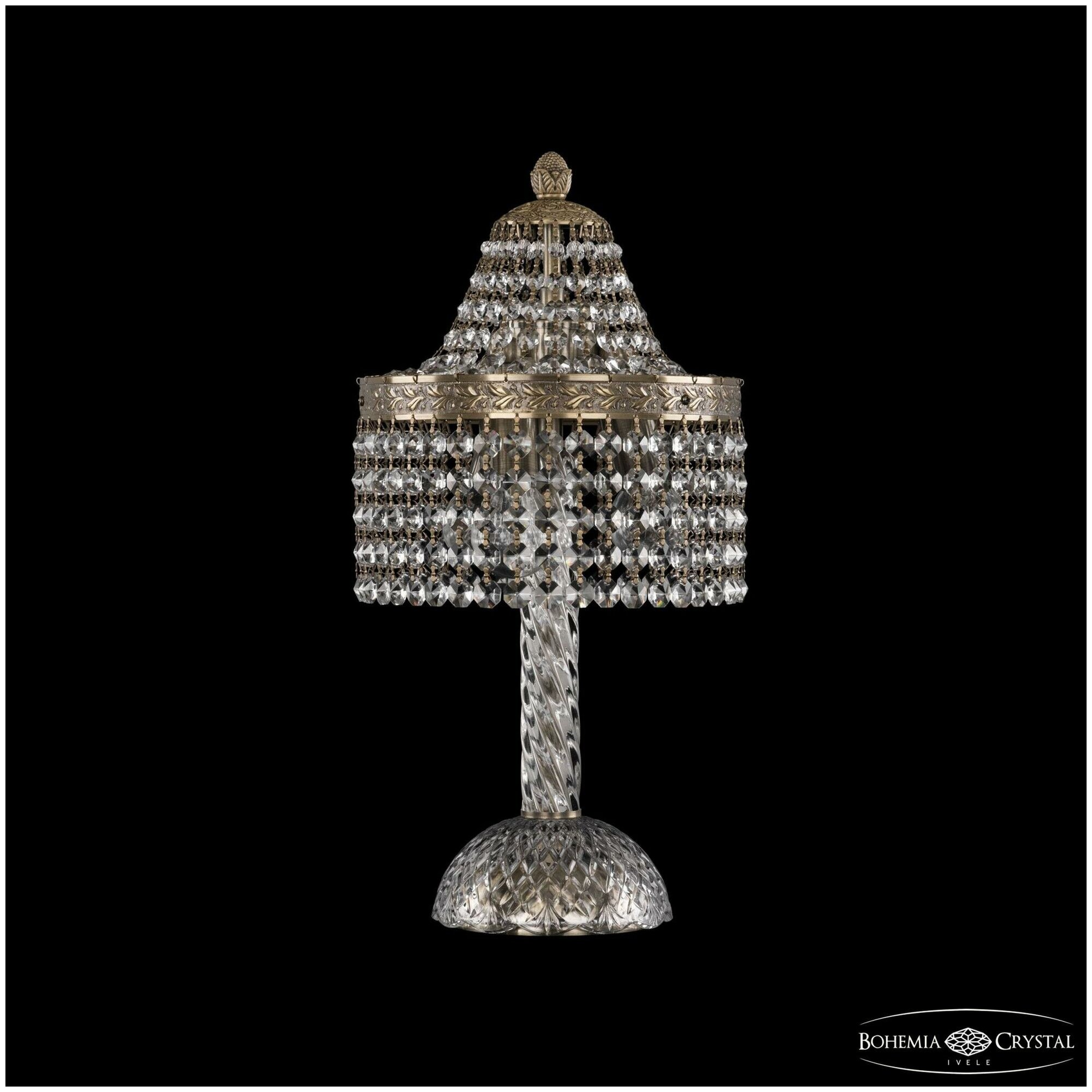 19201L4/H/20IV Pa Настольная лампа Bohemia Ivele Crystal