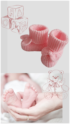 Носки для новорожденных вязаные