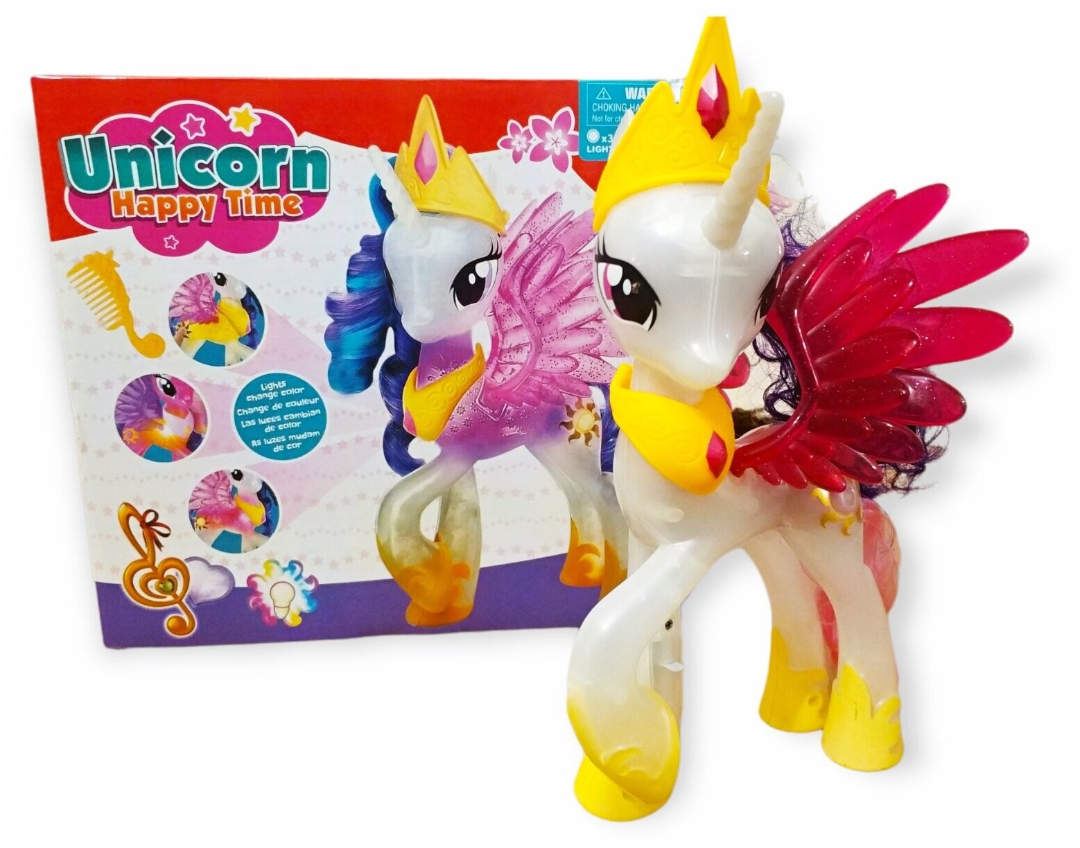 Игровой набор Пони Единорог/ Unicorn Happy Time (White)/Игровой набор Пони Единорог белый