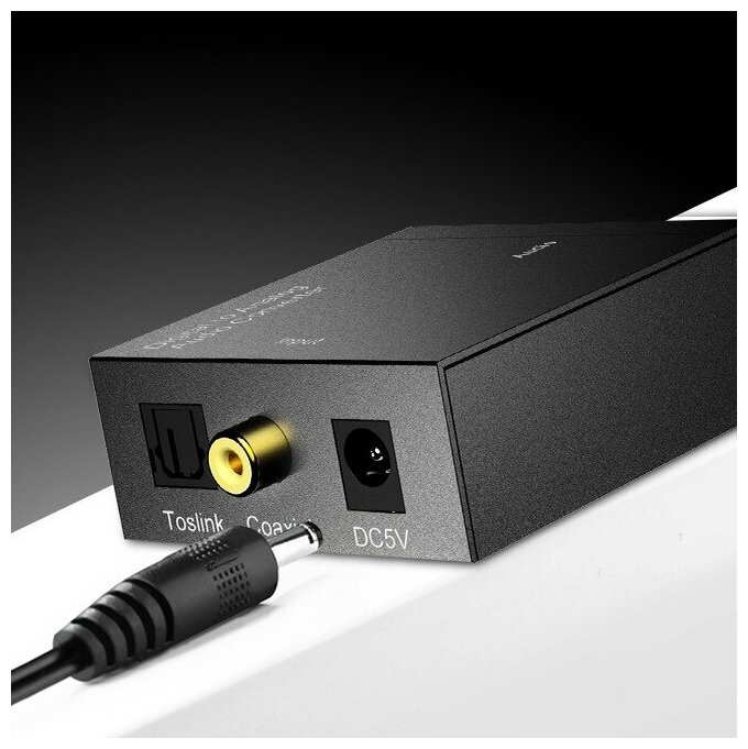 Переходник адаптер аудио конвертер ЦАП Digital to Analog Optical / TosLink / Coaxial - RCA AUX