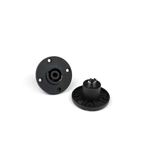 INVOTONE SPK4MR - разъем Speaker Connector блочный, 4pin, мама, круглый фланец, корпус пластик