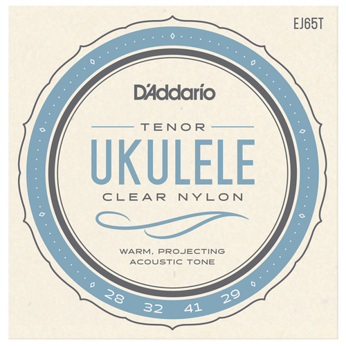 Набор струн D'Addario EJ65T, 1 уп. чехол для укулеле kala ub bl t kala tenor padded ukulele bag blue pattern