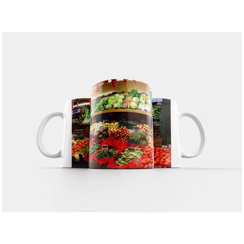 фото Кружка "овощи, рынок зал, пальма" 320 мл lotsprints