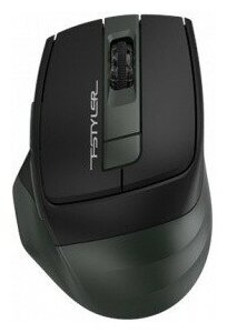 Мышь A4Tech Fstyler FB35 Green/Black оптическая, беспроводная (Bluetooth + радиоканал), 2000 dpi, USB, цвет: зелёный, чёрный