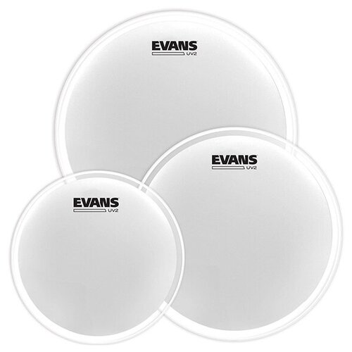 ETP-UV2-S UV2 Coated Tom Standard Набор пластиков для том барабана (12, 13, 16), Evans uv2 пластик для том барабана 16 с покрытием evans