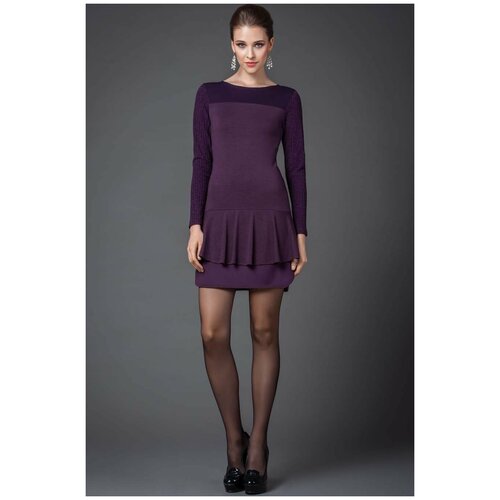 Платье Арт-Деко, размер 48, фиолетовый платье арт деко размер 48 фиолетовый