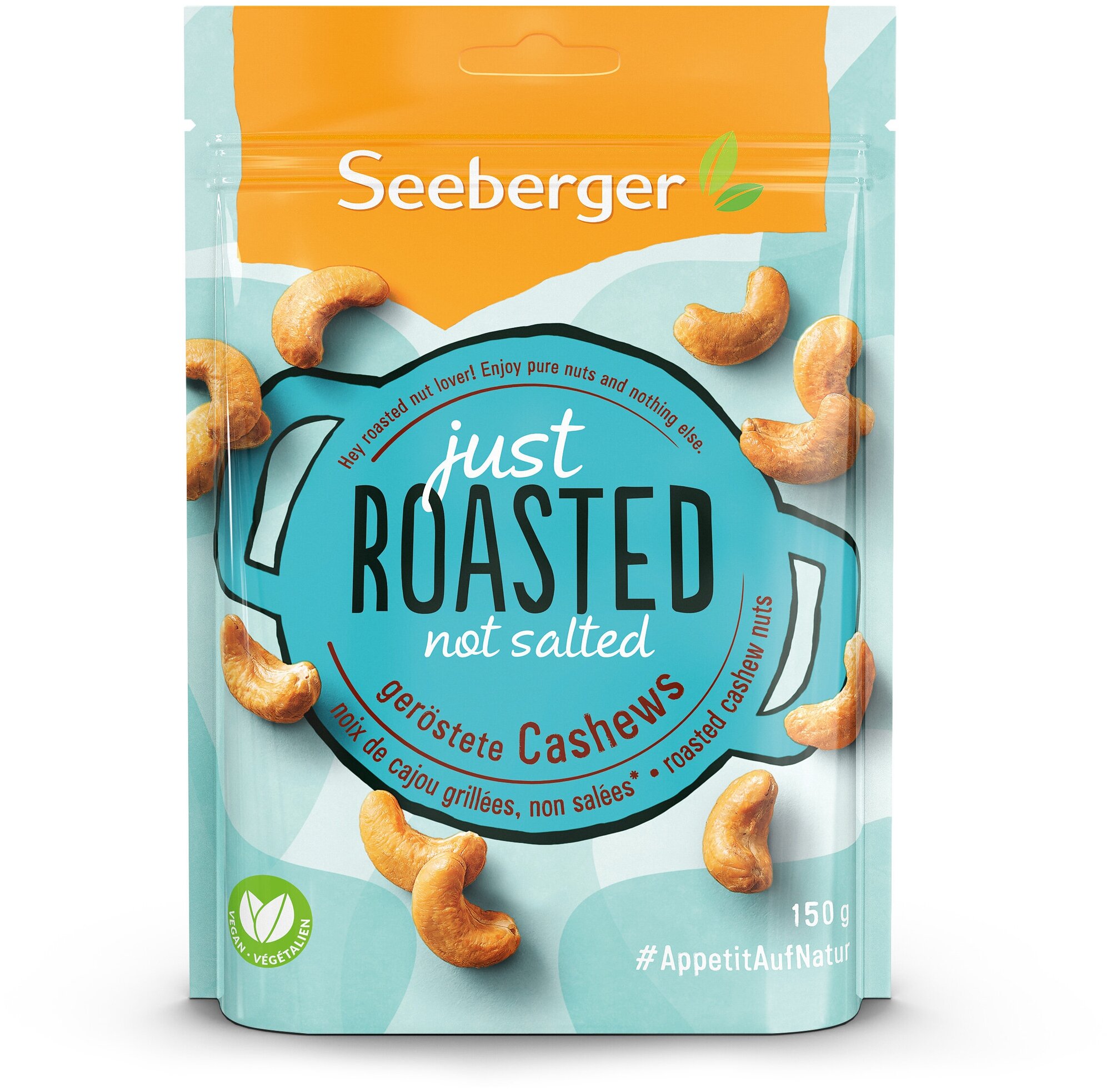 Орехи Seeberger Cashew roasted Кешью жареный, 150 г - фото №1