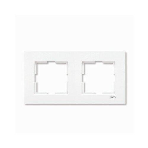 Рамка 2м гориз Karre белый встроенный монтаж (Viko), арт. 90960201