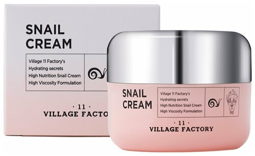 VILLAGE 11 FACTORY Snail Cream Крем для лица с улиточным муцином