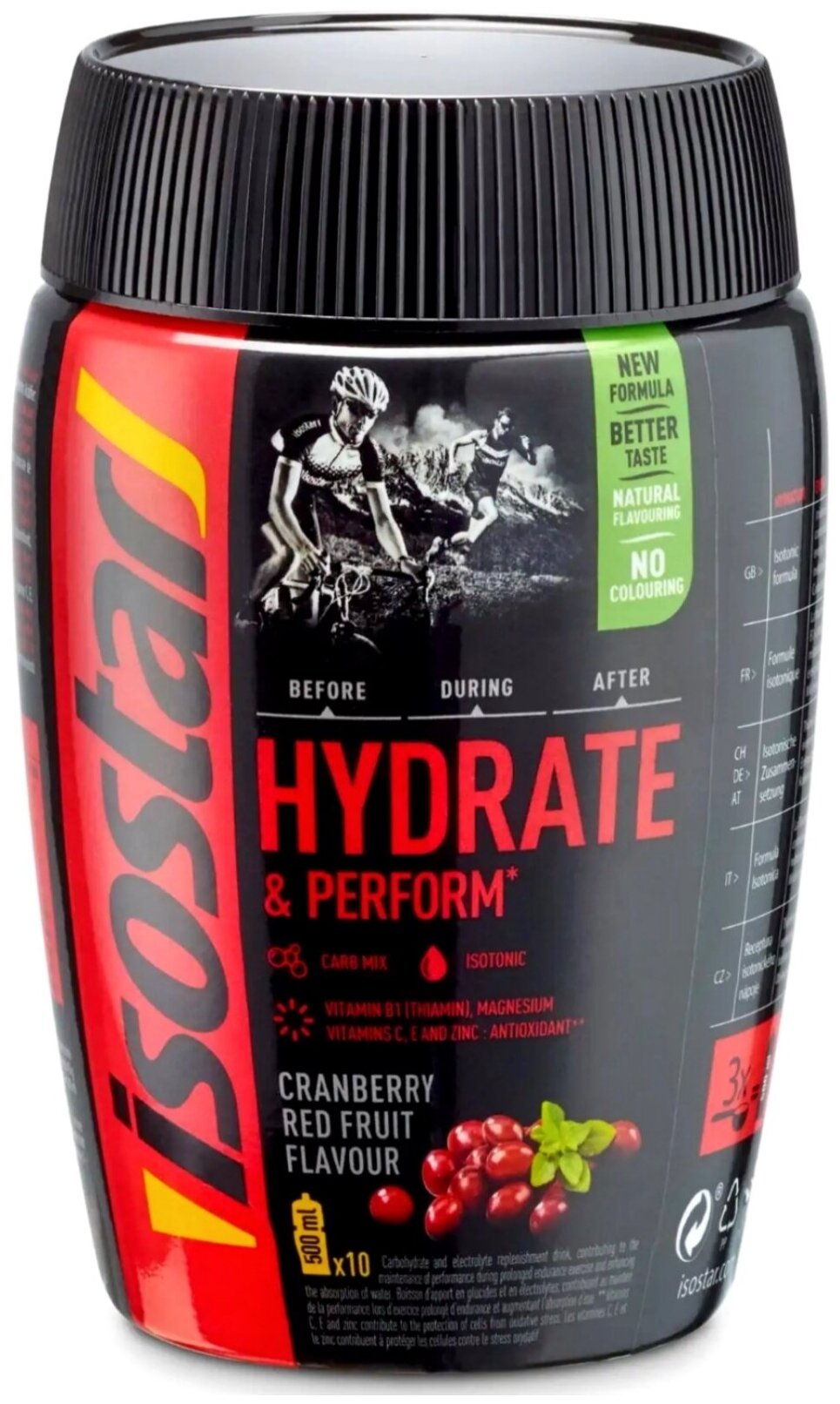 Isostar Hydrate & Perform Cranberry Antioxidants 400 гр, клюква