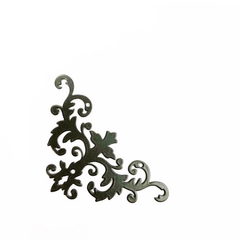 Накладка мебельная ноэз У01-61 декоративная самоклеящаяся черный матовый (2 штуки в упаковке)