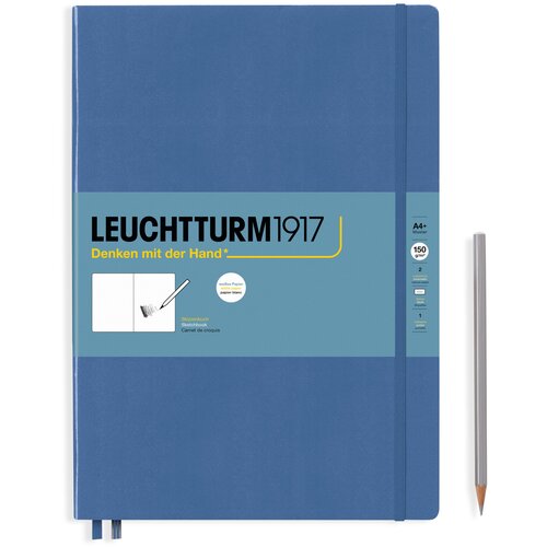 Скетчбук Leuchtturm Master A4+ Denim твердая обложка без линовки (362357)