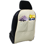 Накидка защитная на спинку переднего сиденья с карманами / чехол для автомобильных сидений / авточехол на спинку сиденья - изображение