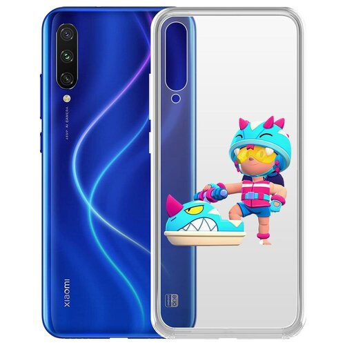 фото Чехол-накладка clear case brawl stars-аквабайкер джеки для xiaomi mi a3 krutoff group