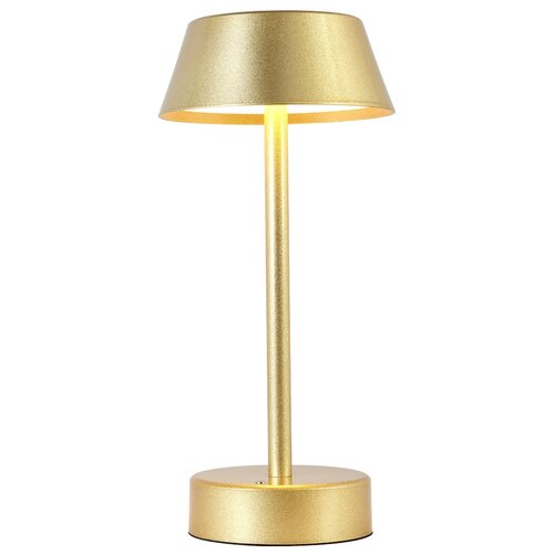 фото Настольная лампа светодиодная crystal lux santa lg1 gold, 6 вт