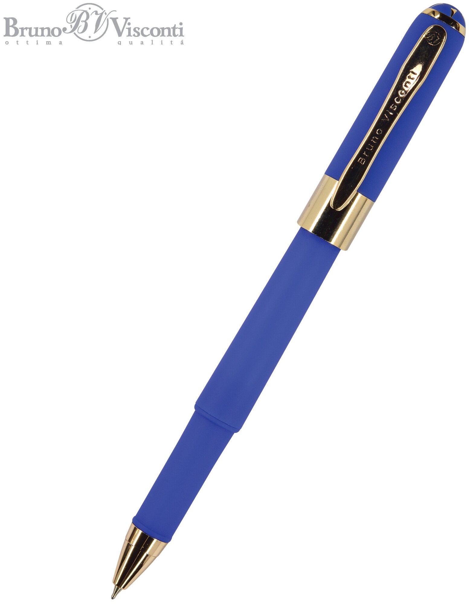 Ручка шариковая BrunoVisconti, 0,5 мм, синяя, Monaco (синий корпус), Арт. 20-0125/08