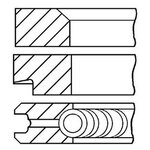 Кольца ДВС поршневые (к-т на 1 поршень) Goetze 0843850000 - изображение