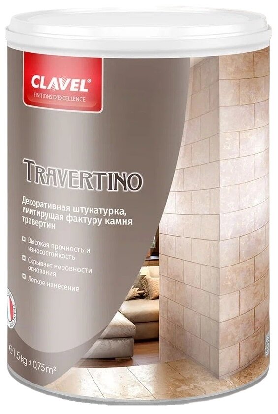 Декоративное покрытие Clavel Travertino