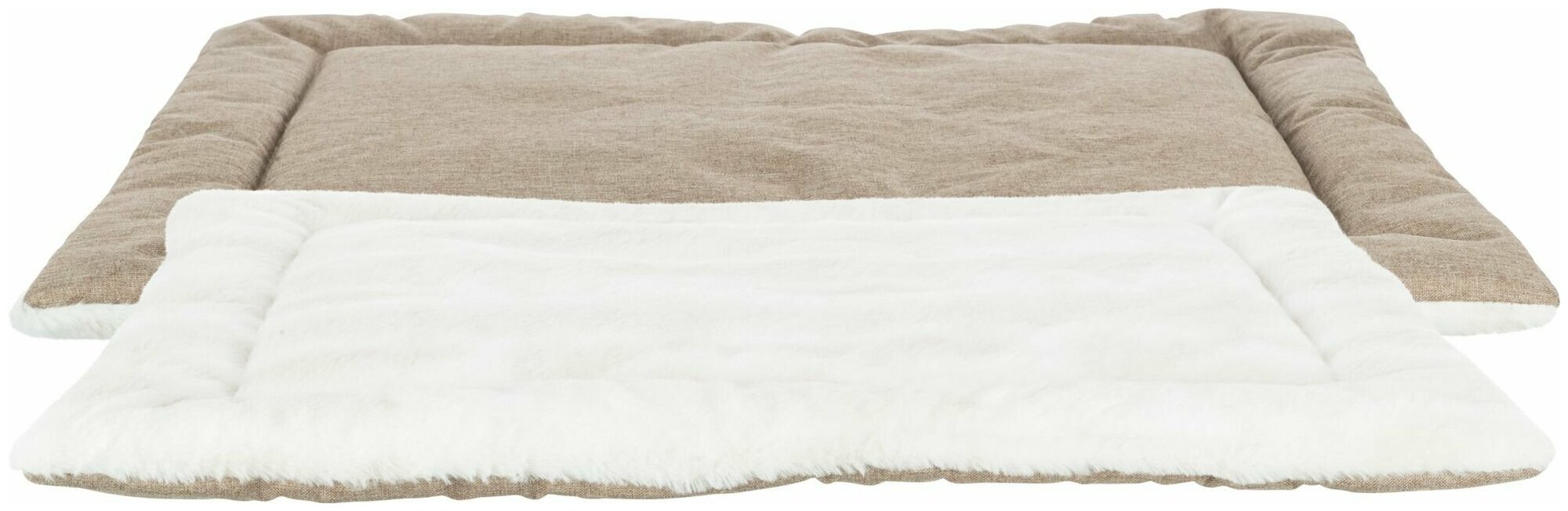Лежак Nelli, 60 х 50 см, бело-серо-коричневый/светло-коричневый, Trixie (37285) - фотография № 1