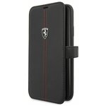 Чехол Ferrari для iPhone 11 Pro Max Heritage W Booktype Leather Black - изображение