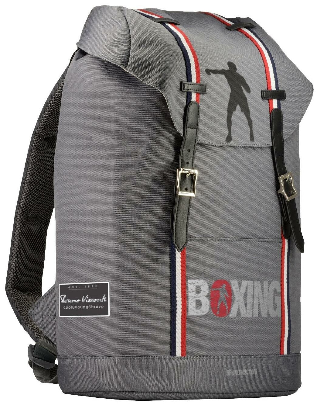 Рюкзак городской Boxing, серый Bruno Visconti - фото №1