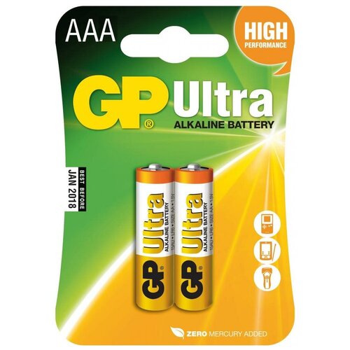 Элемент питания ААА GP 24A Ultra батарейки gp ultra alkaline aaa 4 шт 24au u4