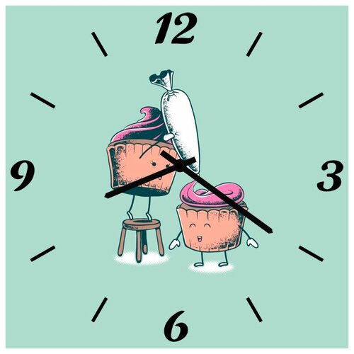 фото Svs настенные часы svs 3002737 пирожные делают себя