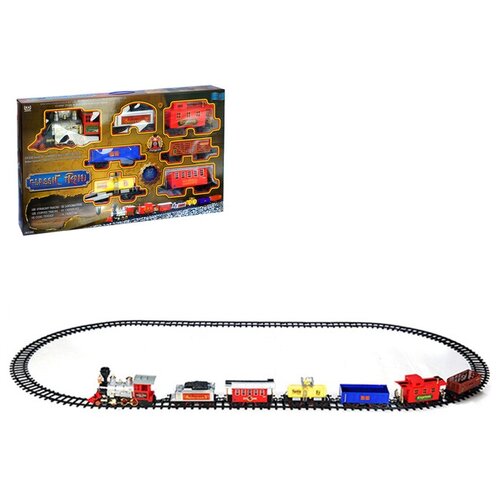 Железная дорога «Классический поезд», работает от батареек, свет и звук железная дорога экспресс свет и звук работает от батареек