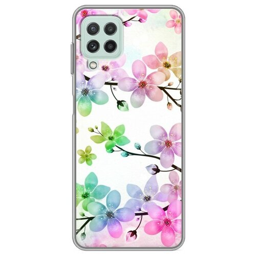 Дизайнерский силиконовый чехол для Samsung Galaxy A22/M22 Органические цветы