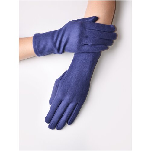 фото Перчатки трикотажные демисезонные touch frimis, цвет: синий